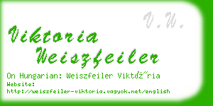 viktoria weiszfeiler business card